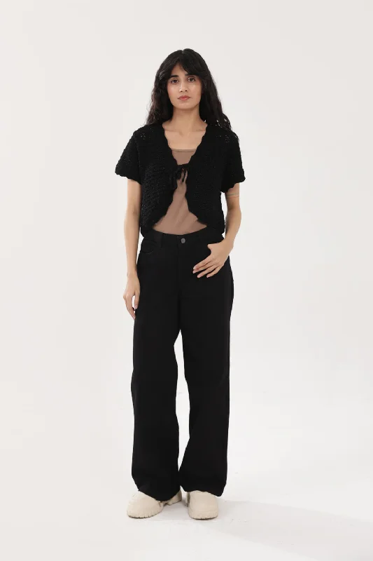 Don't Miss Out!CROCHET KNIT TOP WITH LUREX