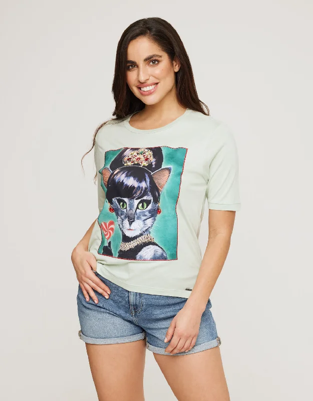 Special Offer – Act Fast!Camiseta Manga Corta Estampado - Catdry