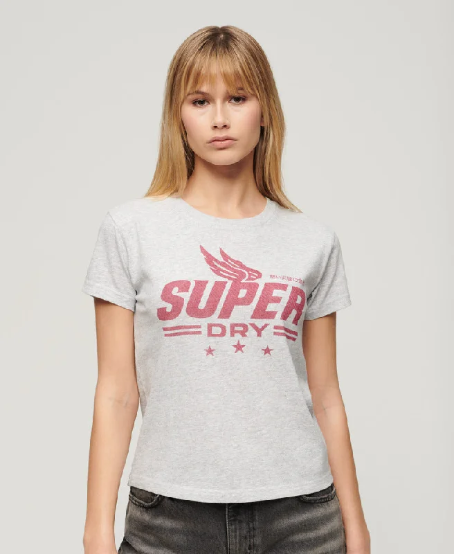 Save Like Never Before!Acrhive Kiss Printed T-Shirt | Flake Grey Marle