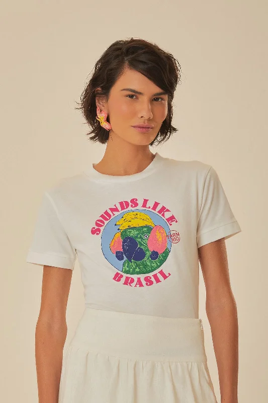 Don’t Wait – Shop Today!White Sounds Like Brasil Organic Cotton Baby T-Shirt
