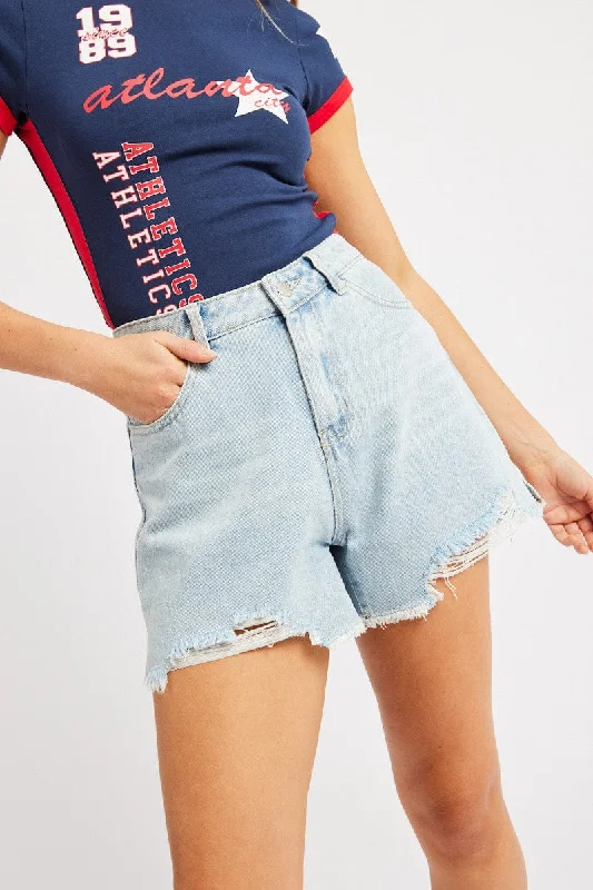 Best Price of the Season!Denim Relaxed Denim Short Mid Rise