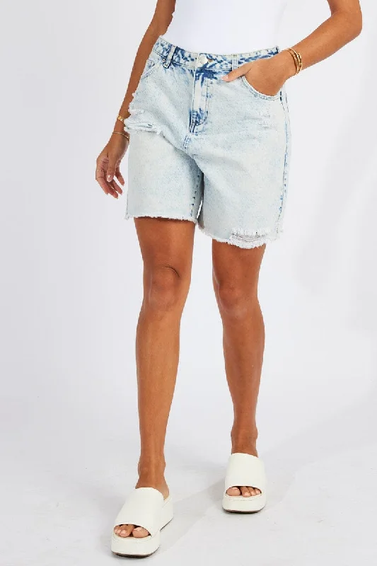 The Best Deals Won’t Wait!Denim Longline Denim Short Mid Rise