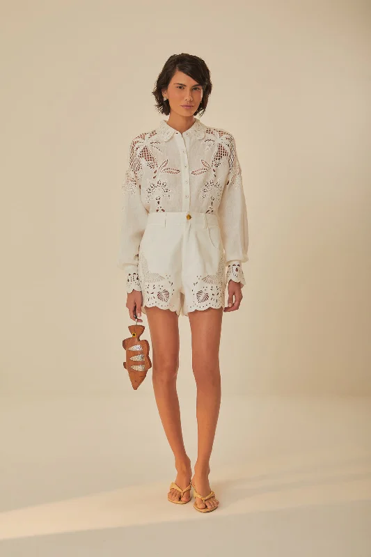 The Best Deals Won’t Wait!Richelieu Embroidered Shorts