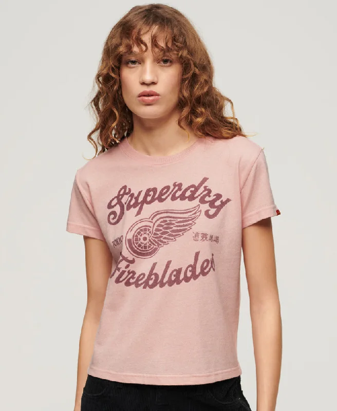 Save More When You Shop More!Acrhive Kiss Printed T-Shirt | Somon Pink Marle