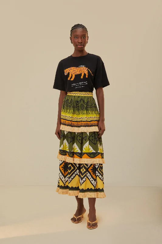 Limited Time Offer!Black Amazonia Organic Cotton Relaxed T-Shirt