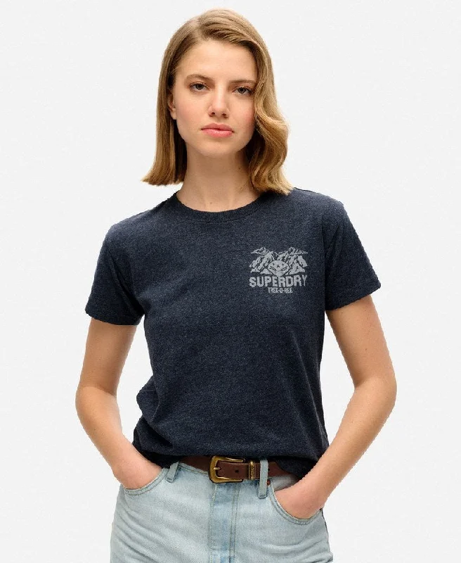 One Click Away from Big Savings!Lo-Fi Outdoor Fitted Tshirt | Deep Indigo Navy Marle One Click Away from Big Savings!Lo-Fi Outdoor Fitted Tshirt | Deep Indigo Navy Marle