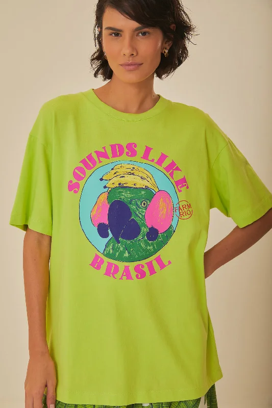 Score Big Savings Today!Green Sounds Like Brasil Organic Cotton T-Shirt