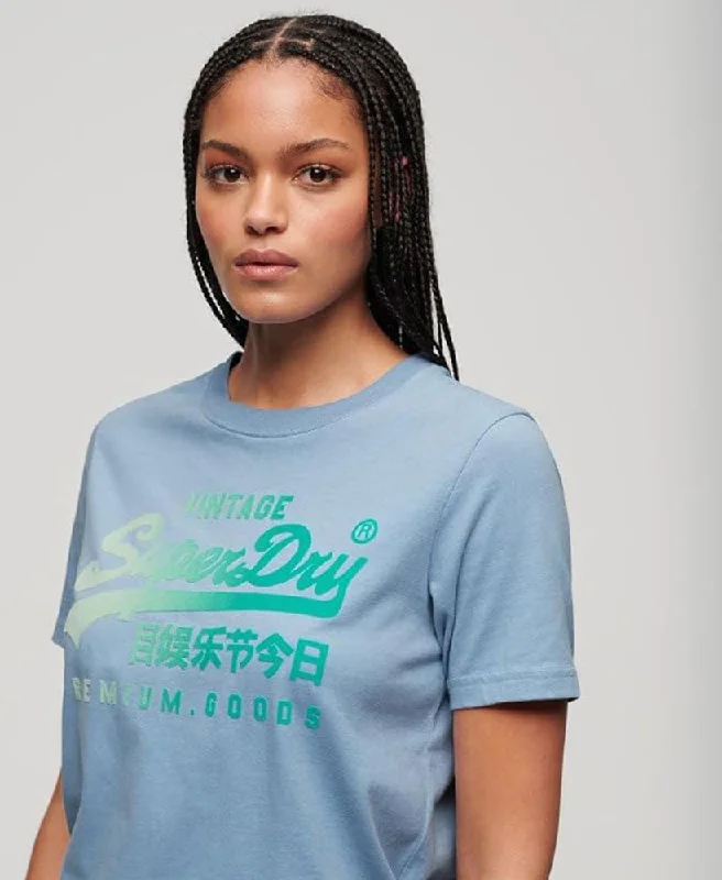 Buy More, Save More!Tonal Vl Graphic Relaxed Tee | Rodeo Drive Blue Heather