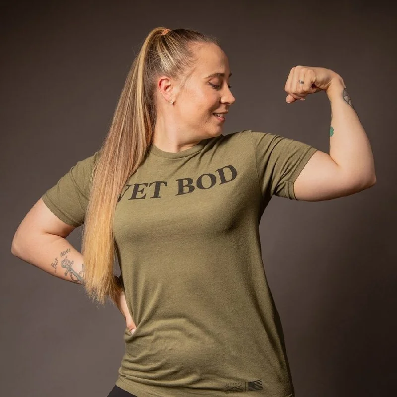 Get It Before It’s Gone!Women's Vet Bod Boyfriend Fit T-Shirt - Military Green