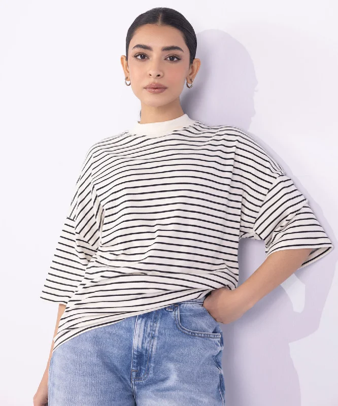 Hurry! While Supplies Last!Striped Oversized T-Shirt