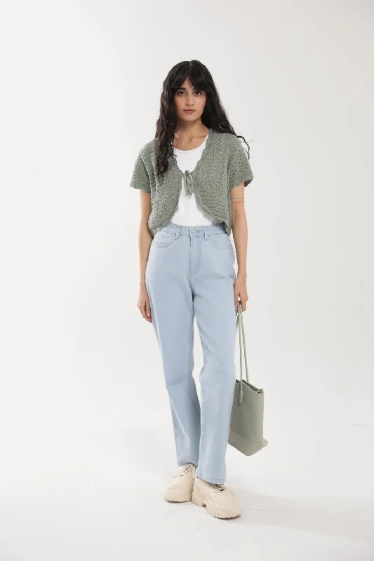 New Discounts Just Dropped!CROCHET KNIT TOP WITH LUREX