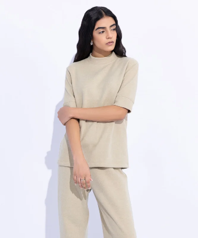 More Discounts, More Joy!Ribbed T-Shirt