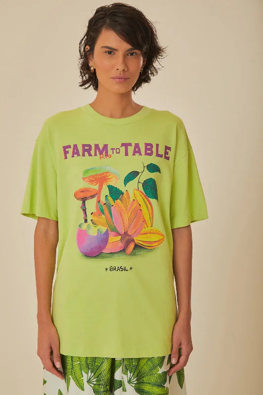 Limited Edition, Limited Price!Green Farm Rio To Table Organic Cotton T-Shirt
