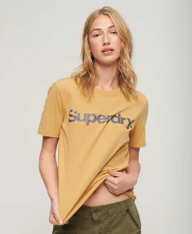 Shop Now and Save!Metallic Core Logo T-Shirt | Pale Gold