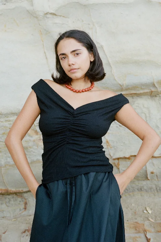 Buy One, Get One Free!Dominique Healy - Niveah Tee, Black Rib