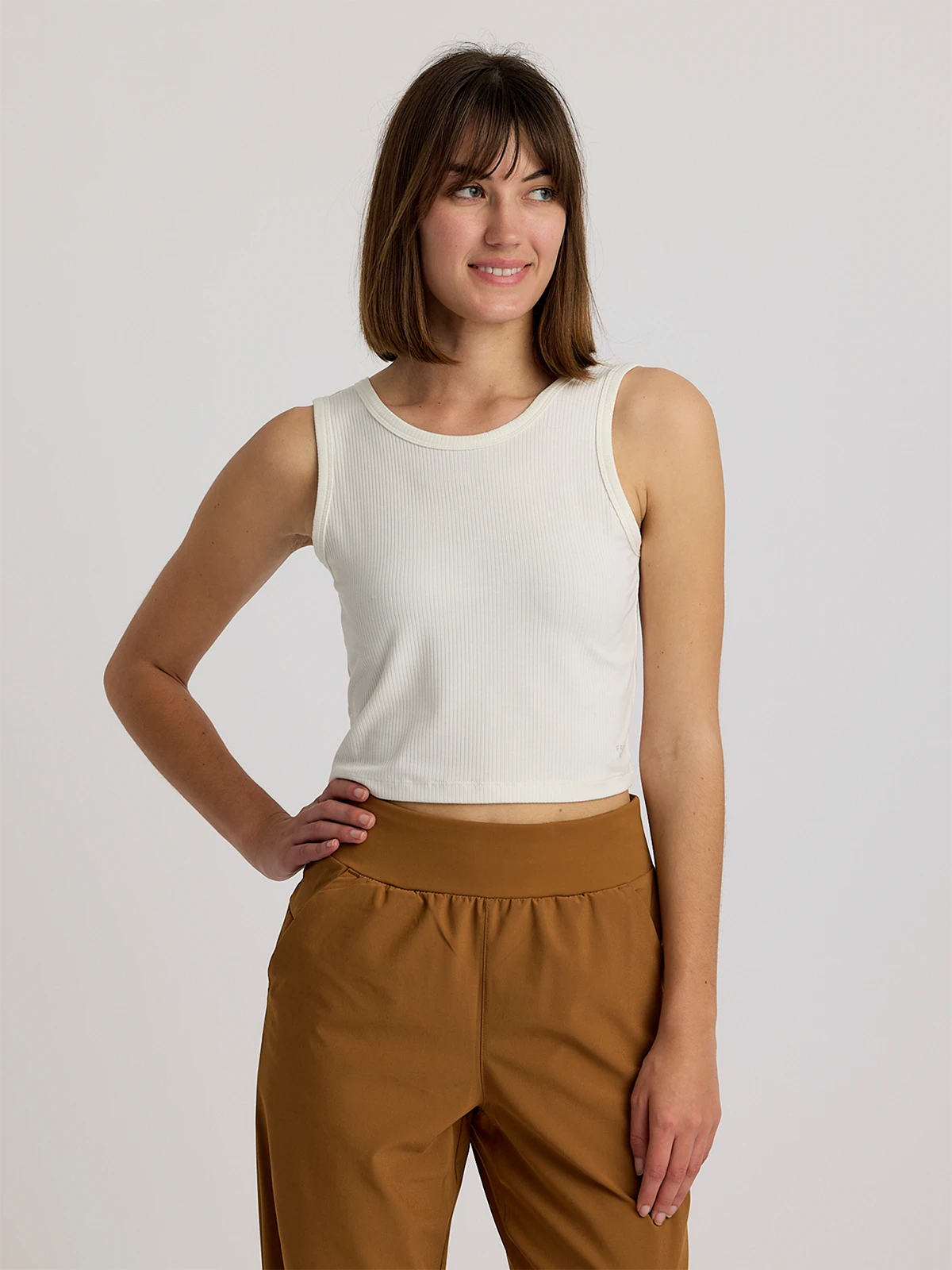 Find the Best Deals Here!Women's Ribbed Bamboo Tank - Sea Salt