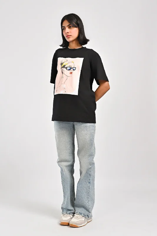 Your Exclusive Offer Awaits!OVERSIZED EMBELLISHED TEE