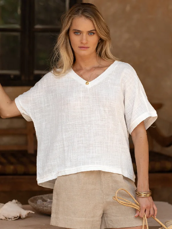 Shop Smart, Save Big!Montego Cotton Top White