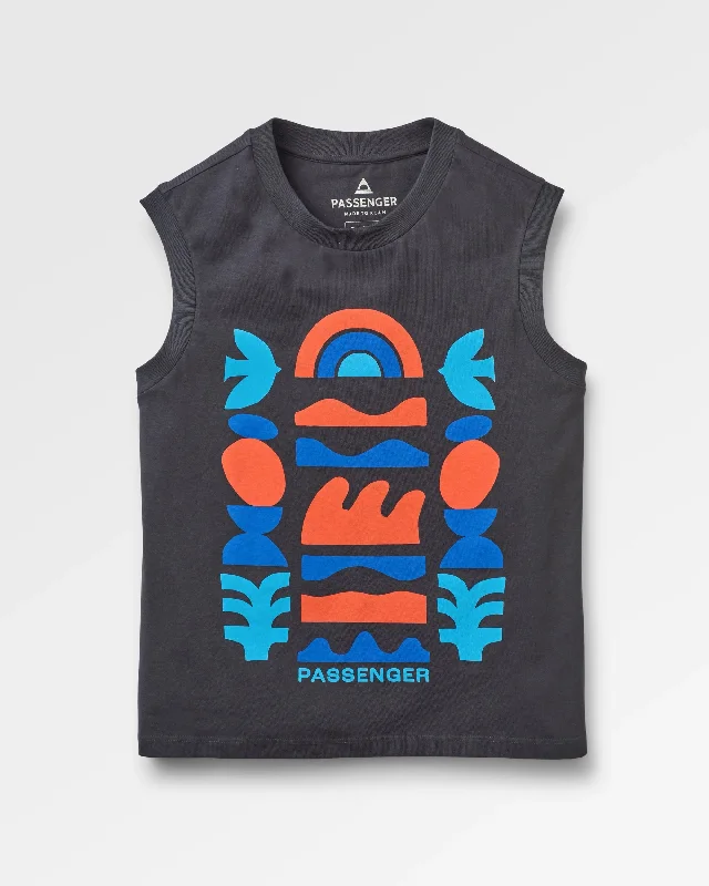 Massive Price Cuts!Papercut Recycled Cotton Tank Top - Black
