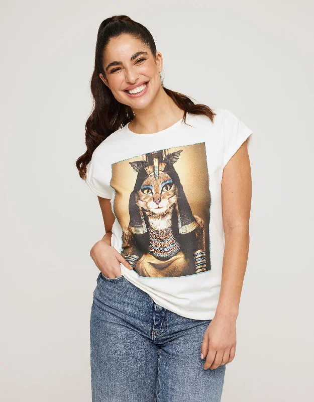 Flash Sale – Act Fast!Camiseta Manga Corta Estampado - Cleogata