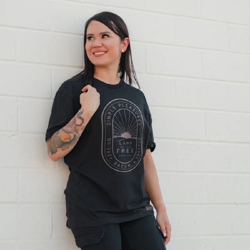 Get More for Less!Women's Simple Pleasures Boyfriend Fit T-Shirt - Black