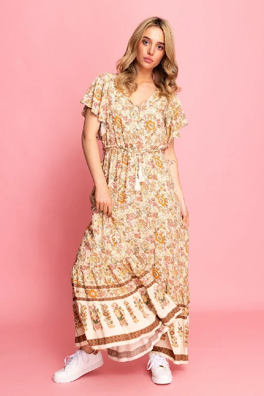 Sierra Maxi Dress Viscose Boho