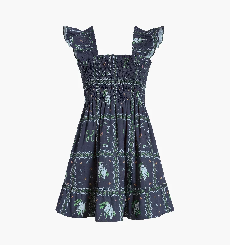 The Elizabeth Nap Dress - Navy Floral Patchwork