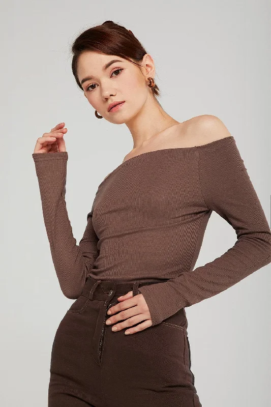 Jade Off-the-Shoulder Knit Top