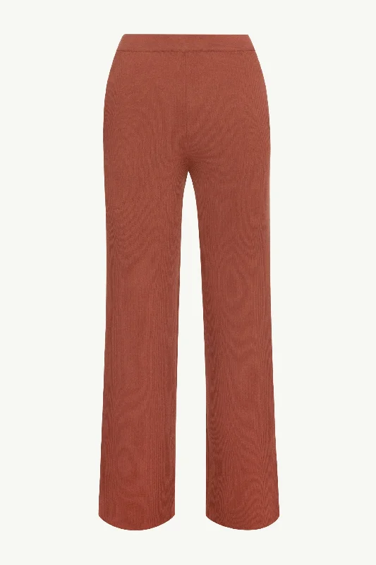 Remy Ribbed Knit Wide Leg Pants