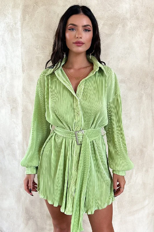 Stassi T-Shirt Dress - Green