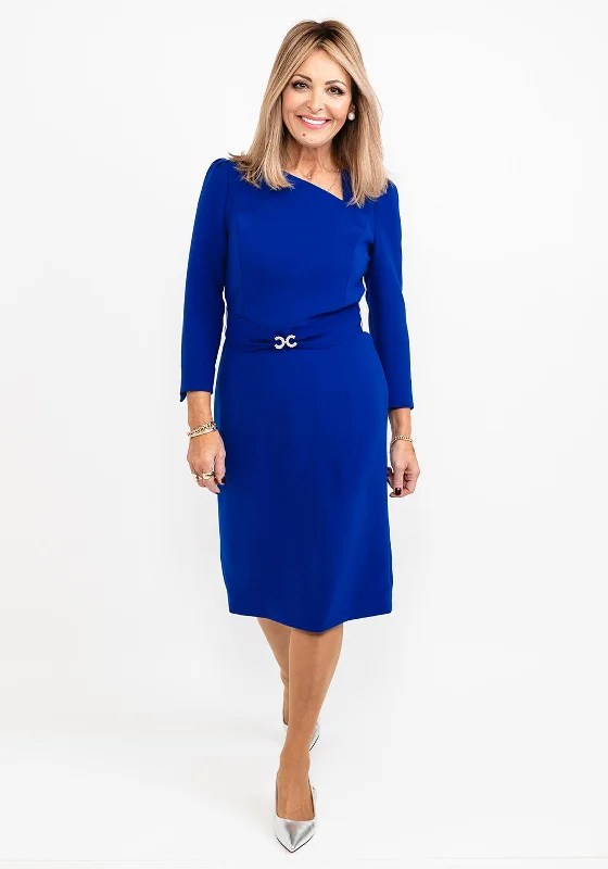 Claudia C Riesling Pencil Dress, Royal Blue