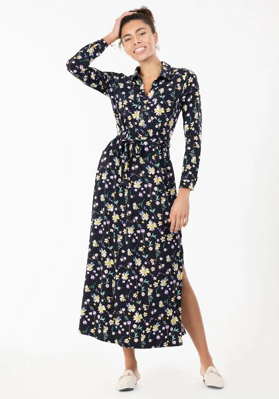 Jolie Moi Dora Floral Maxi Dress, Navy Multi