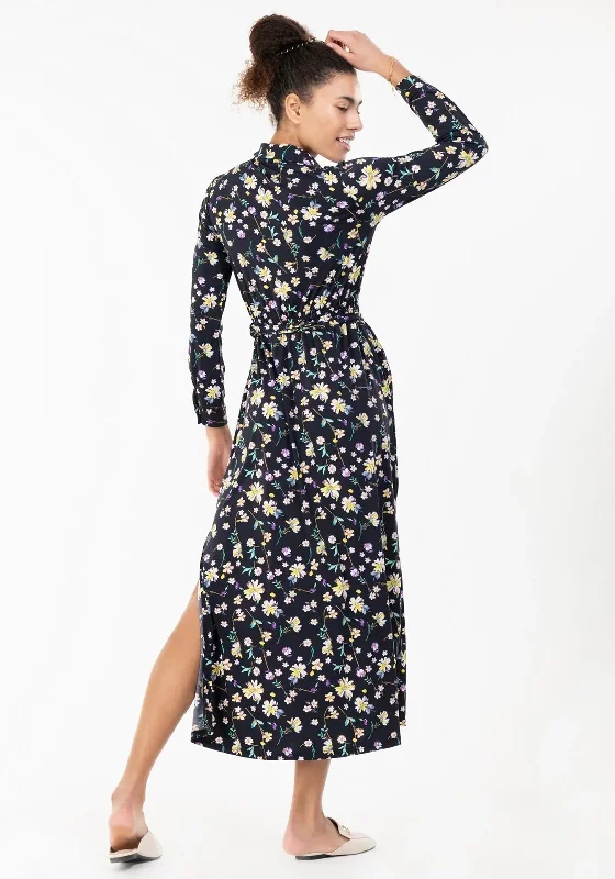 Jolie Moi Dora Floral Maxi Dress, Navy Multi