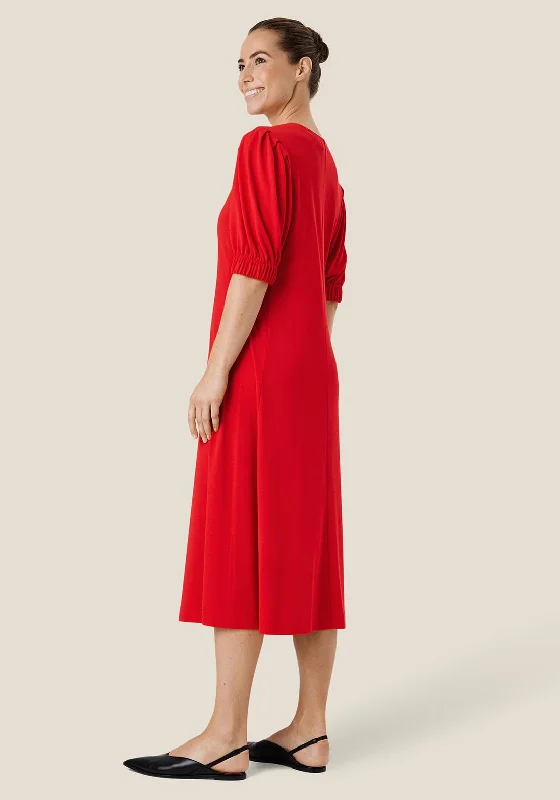 Masai Nalan Jersey Midi Dress, Goji Berry