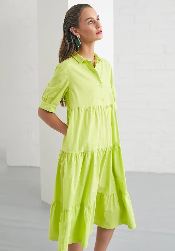 Naya Cotton Smock Dress, Daiquiri