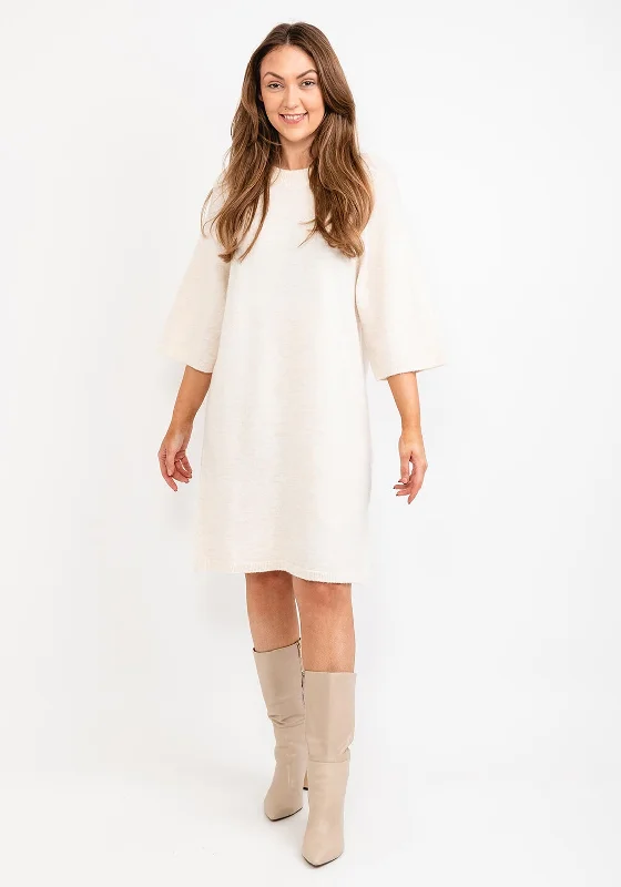 Soyaconcept Nessie Oversize Jumper Dress, Cream