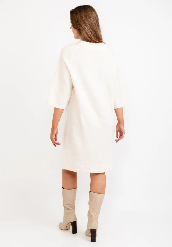 Soyaconcept Nessie Oversize Jumper Dress, Cream