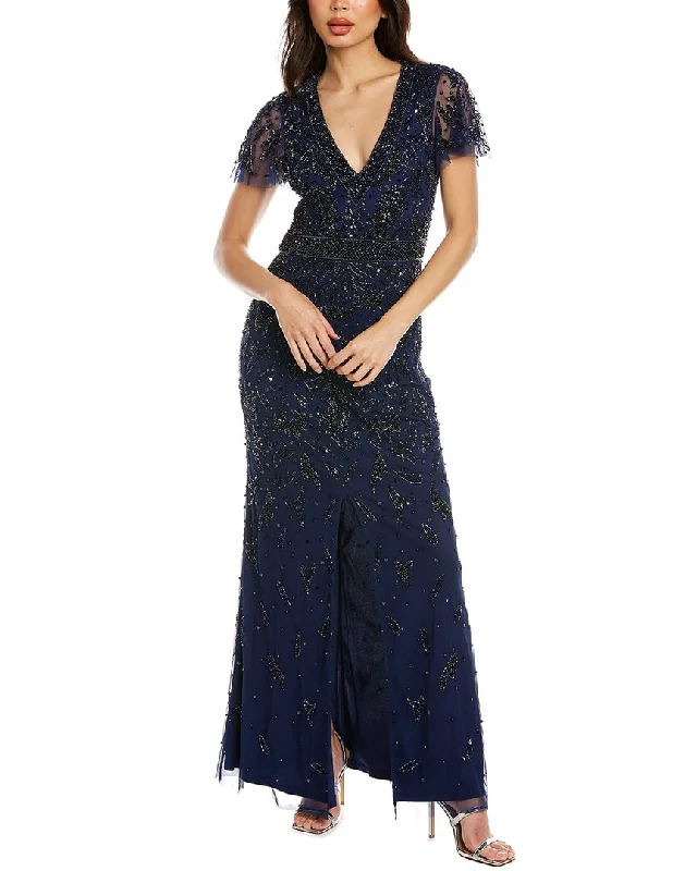 Score Big Savings Today!Aidan Mattox Bead Embellished Gown