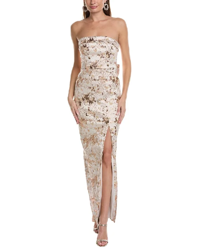 One Click Away from Big Savings!Aidan Mattox Strapless Mermaid Gown
