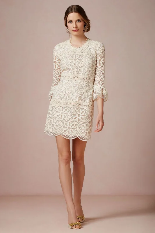 Huge Price Cuts Await!BHLDN Cleo Dress Ivory