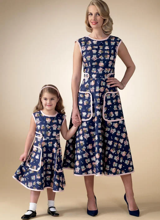 Hot Deals You Can’t Resist!McCalls Women/Child Vintage Dress M7354