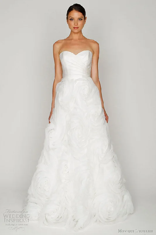 Buy One, Get One Free!Monique Lhuillier Rosette Gown-Bliss Collection-NEW