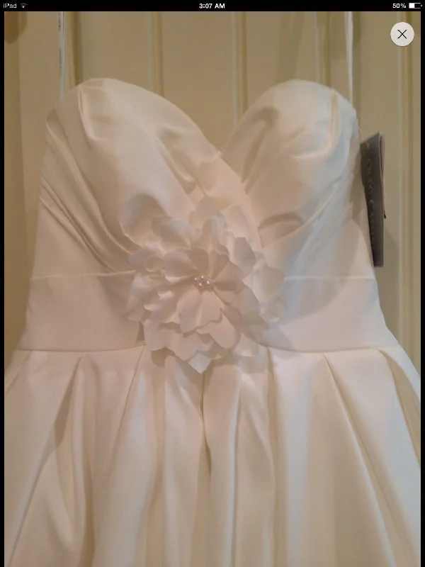 Hurry, Sale Ends Soon!Oleg Cassini Strapless Faille High/Low