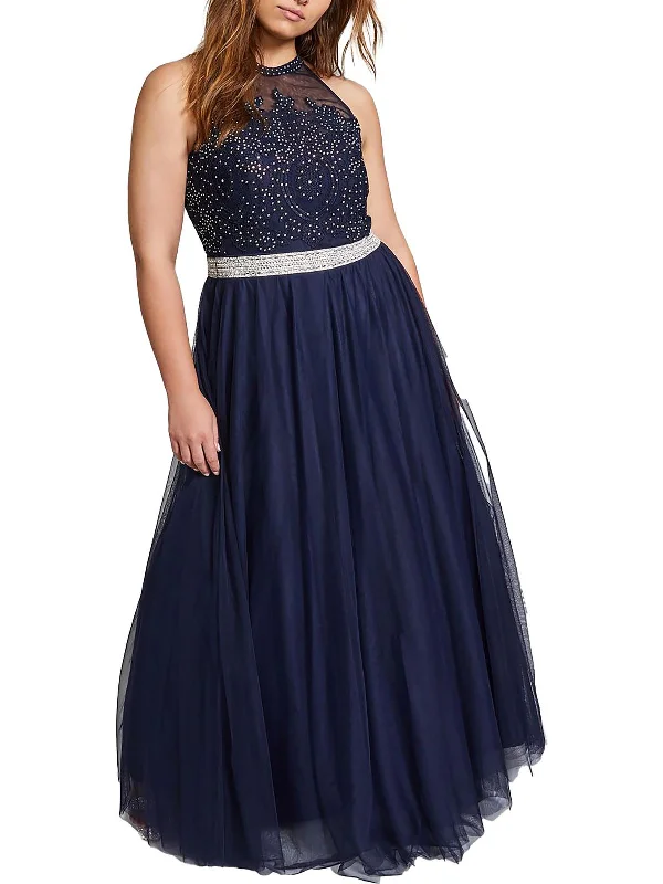 Your Exclusive Offer Awaits!Plus Womens Embellished Juniors Evening Dress