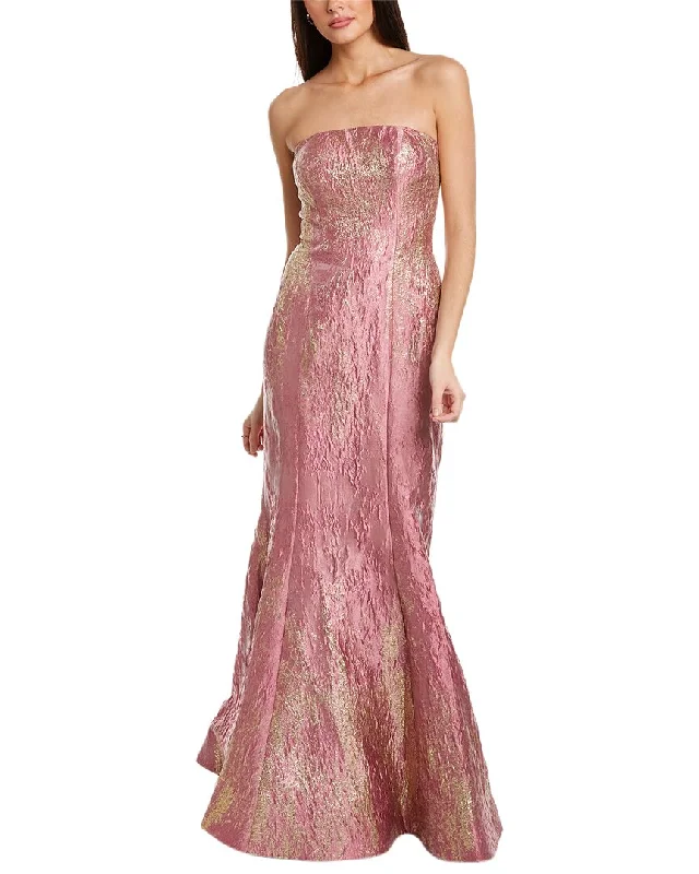 Your Shopping Spree Starts Here!Rene Ruiz Strapless Brocade Gown