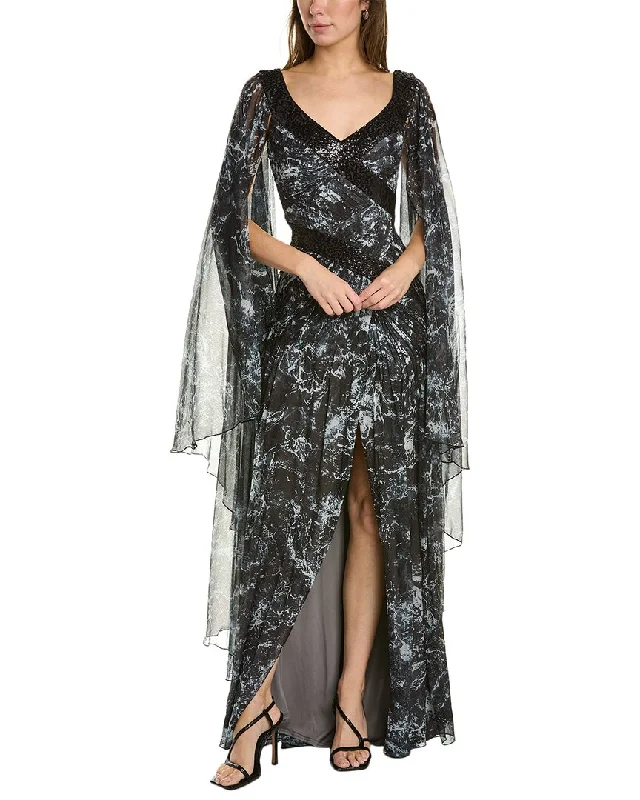 Upgrade for Less!Tadashi Shoji Cape Sleeve Gown