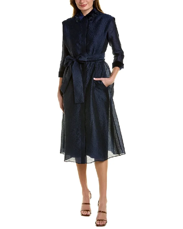 Every Deal is a Steal!Teri Jon by Rickie Freeman Jacquard Shirtdress