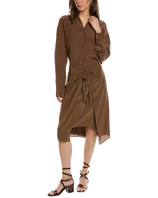 Hurry, Sale Ends Soon!Theory Sarong Shirtdress
