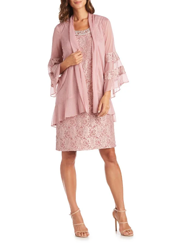 Act Fast – Limited Time Savings!Womens 2PC Lace Sheath Dress