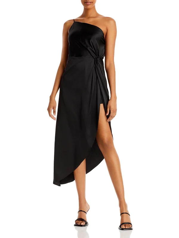 Seasonal Sale – Shop Now!Womens Asymmetric Midi Cocktail and Party Dress